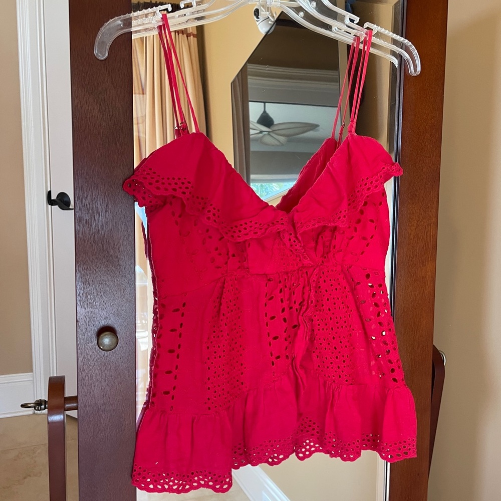 Red Spaghetti Top Lush Small